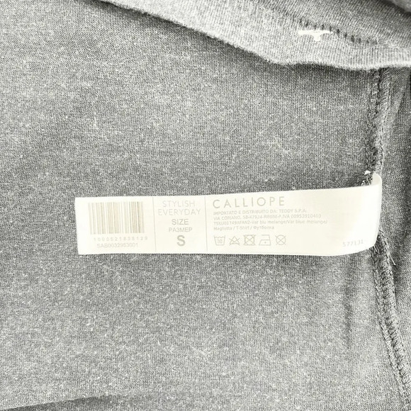 Calliope Men's Navy Blue Short Sleeve T Shirt With Hangers Size S - Picture 3 of 3